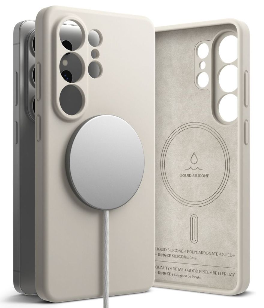 Ringke Silicone MagSafe Skal till Samsung Galaxy S26 Ultra - Beige