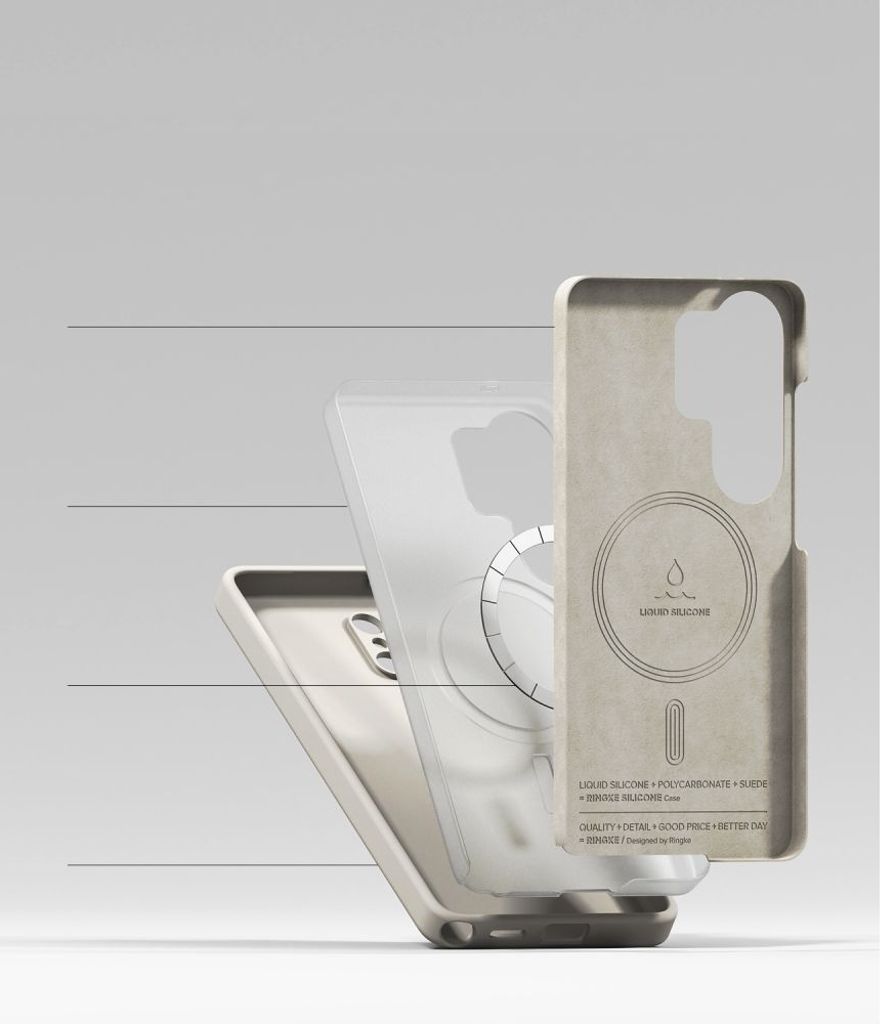 Ringke Silicone MagSafe Skal till Samsung Galaxy S26 Ultra - Beige