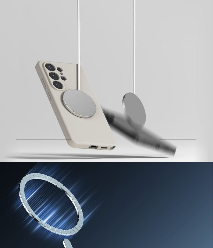 Ringke Silicone MagSafe Skal till Samsung Galaxy S26 Ultra - Beige