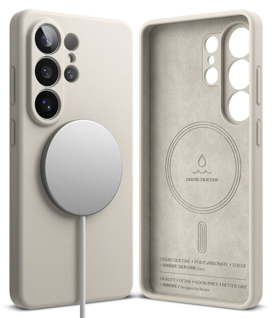 Ringke Silicone MagSafe Skal till Samsung Galaxy S26 Ultra - Beige