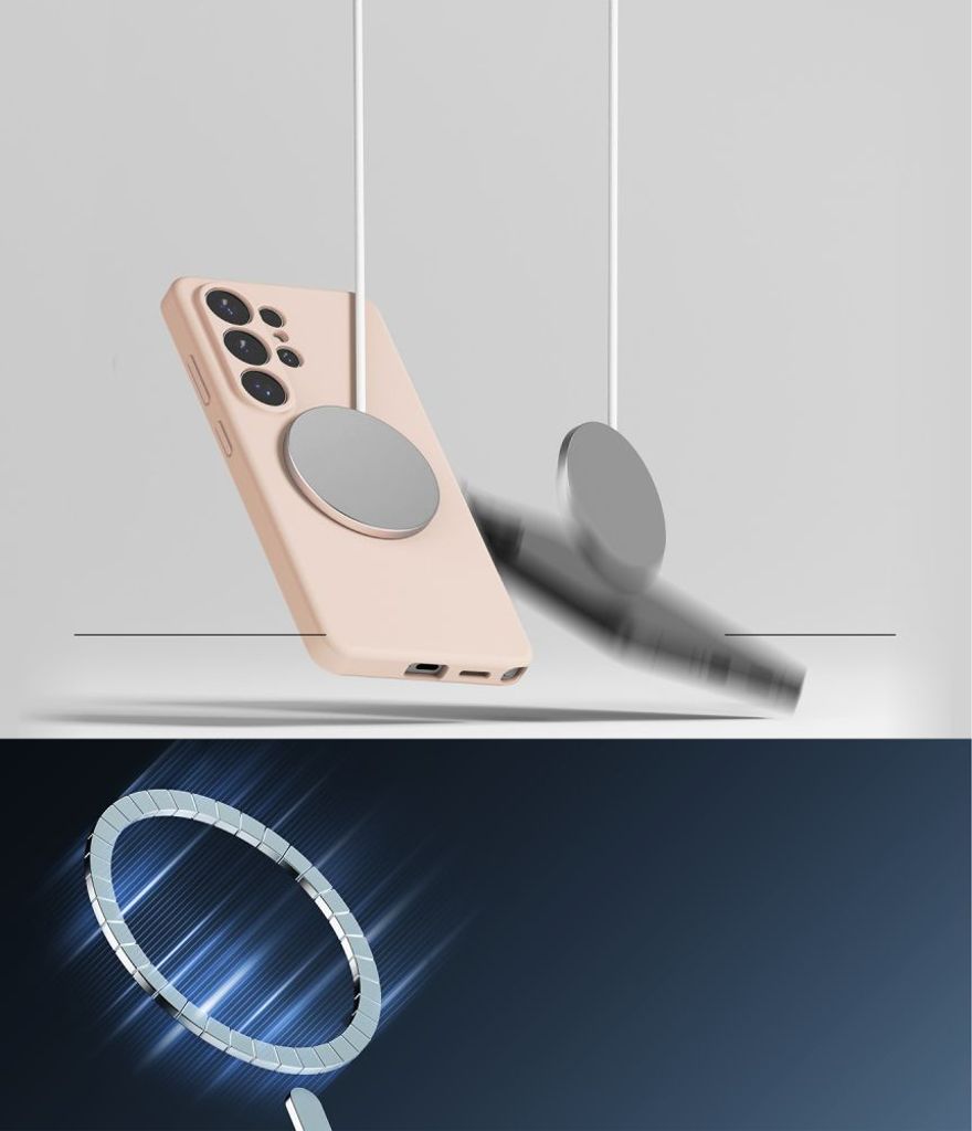Ringke Silicone MagSafe Skal till Samsung Galaxy S26 Ultra - Rosa