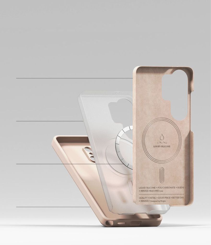 Ringke Silicone MagSafe Skal till Samsung Galaxy S26 Ultra - Rosa