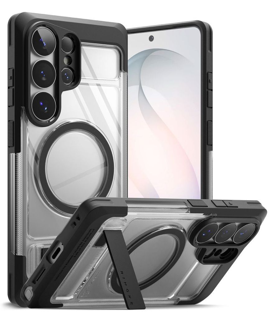 Ringke UX MagSafe Deksel til Samsung Galaxy S26 Ultra - Gjennomsiktig svart