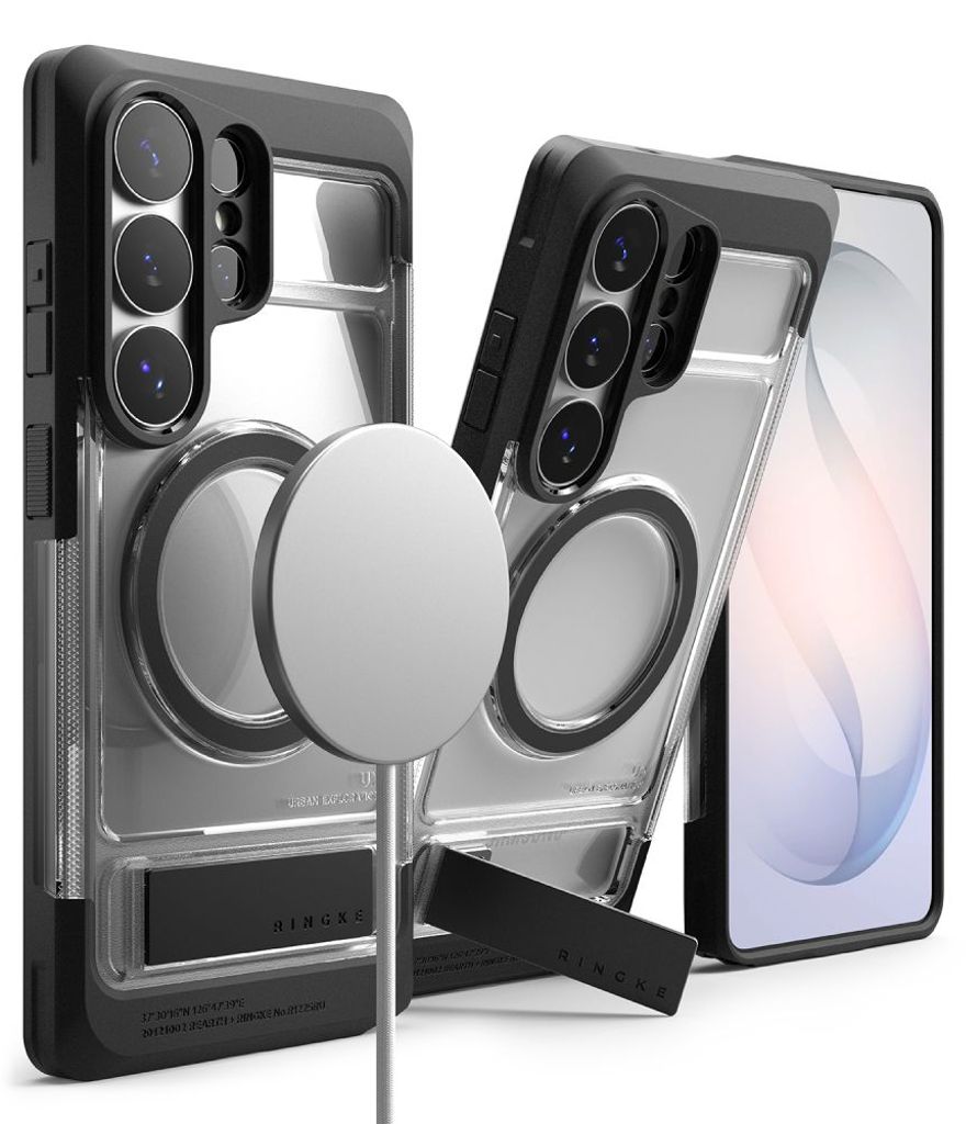 Ringke UX MagSafe Deksel til Samsung Galaxy S26 Ultra - Gjennomsiktig svart