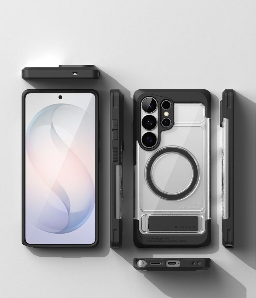 Ringke UX MagSafe Deksel til Samsung Galaxy S26 Ultra - Gjennomsiktig svart