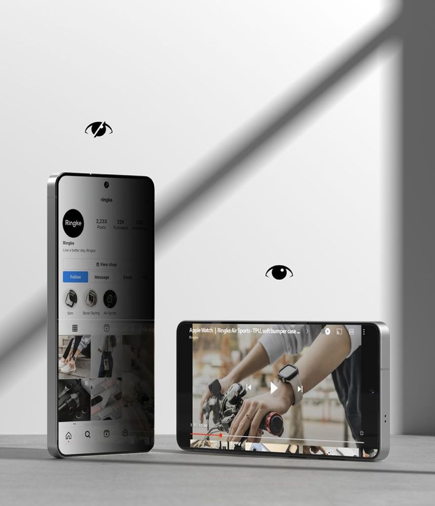 Ringke Easy Slide Privacy Skärmskydd 2-pack till Samsung Galaxy S26 Ultra