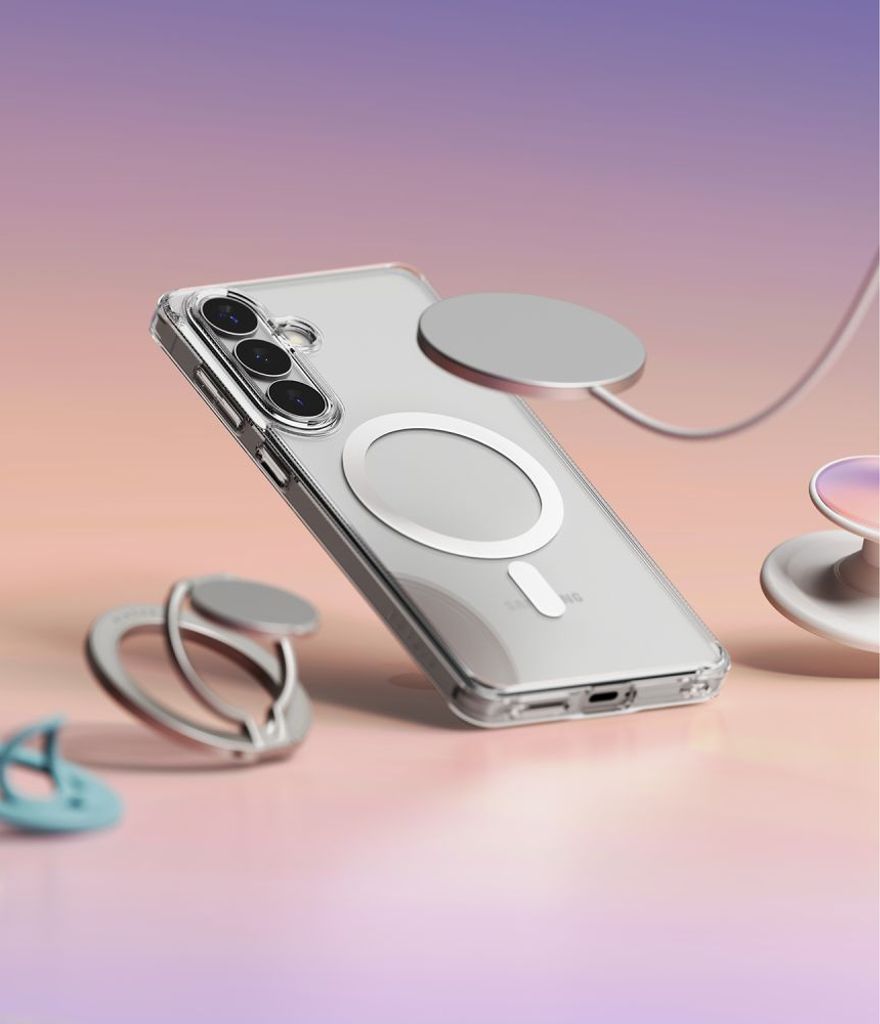 Ringke Fusion MagSafe Skal till Samsung Galaxy S26 Plus - Transparent