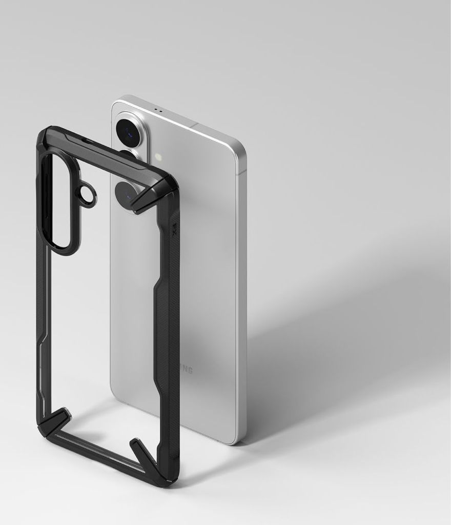 Ringke Fusion X Kuori Samsung Galaxy S26 Plus - Läpinäkyvä/musta