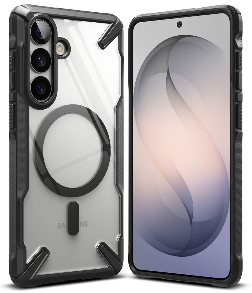 Ringke Fusion X MagSafe Skal till Samsung Galaxy S26 Plus - Transparent Svart