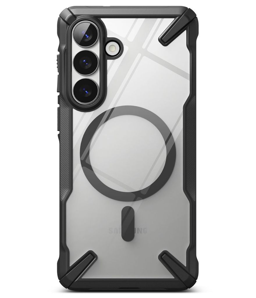 Ringke Fusion X MagSafe Skal till Samsung Galaxy S26 Plus - Transparent Svart