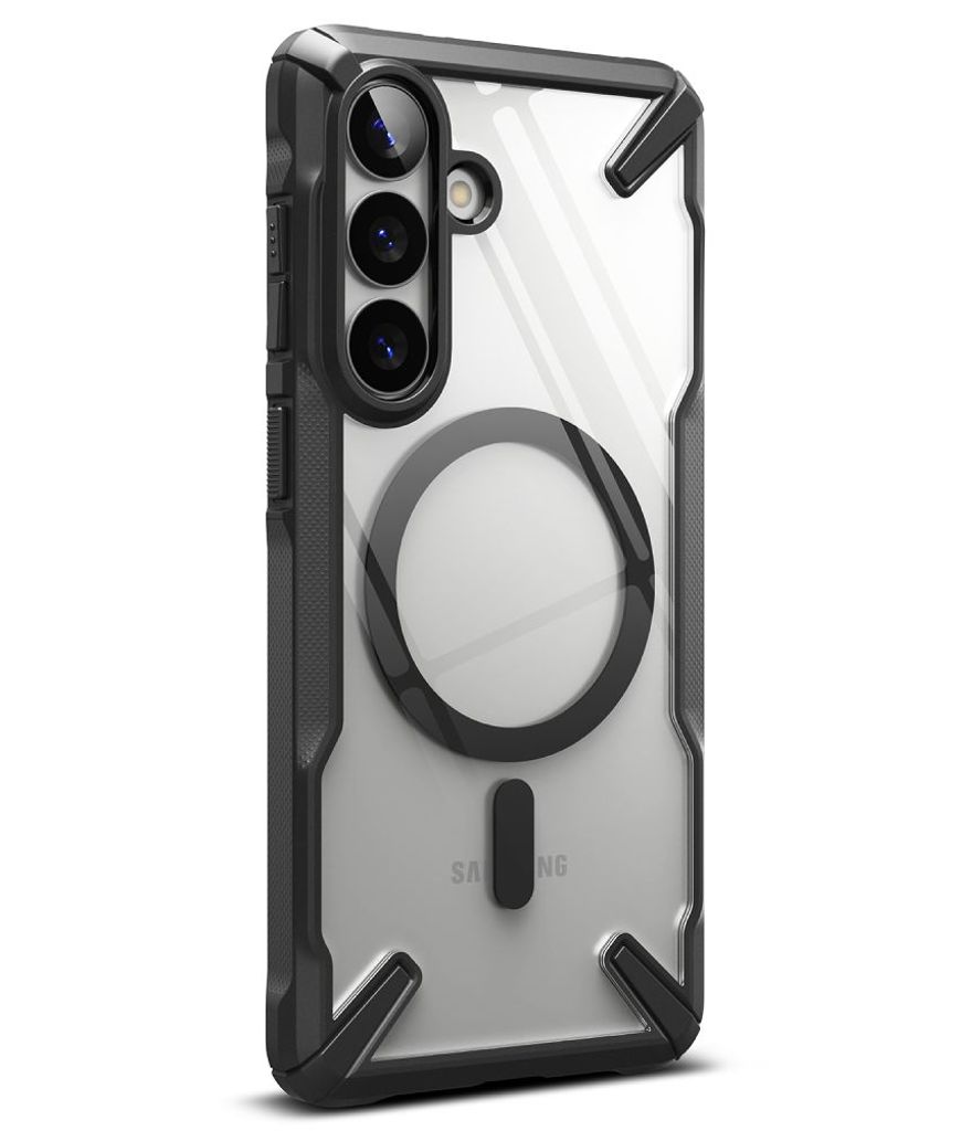 Ringke Fusion X MagSafe Skal till Samsung Galaxy S26 Plus - Transparent Svart