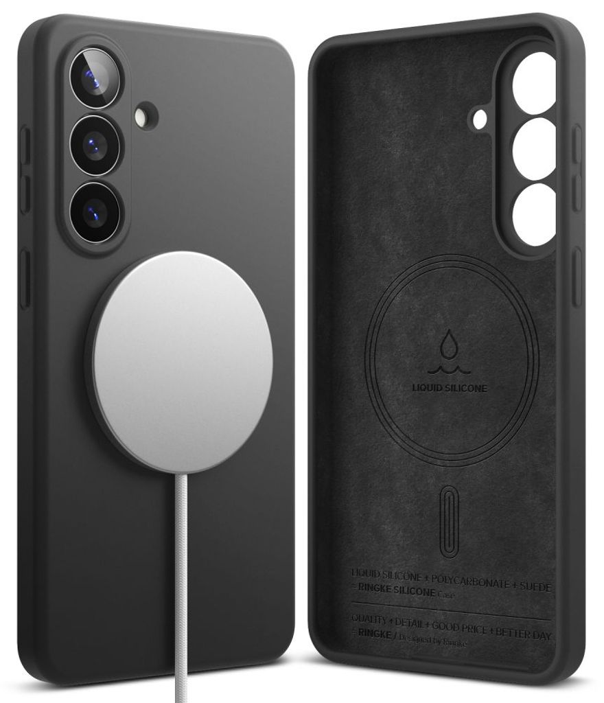 Ringke Silicone MagSafe Skal till Samsung Galaxy S26 Plus - Svart