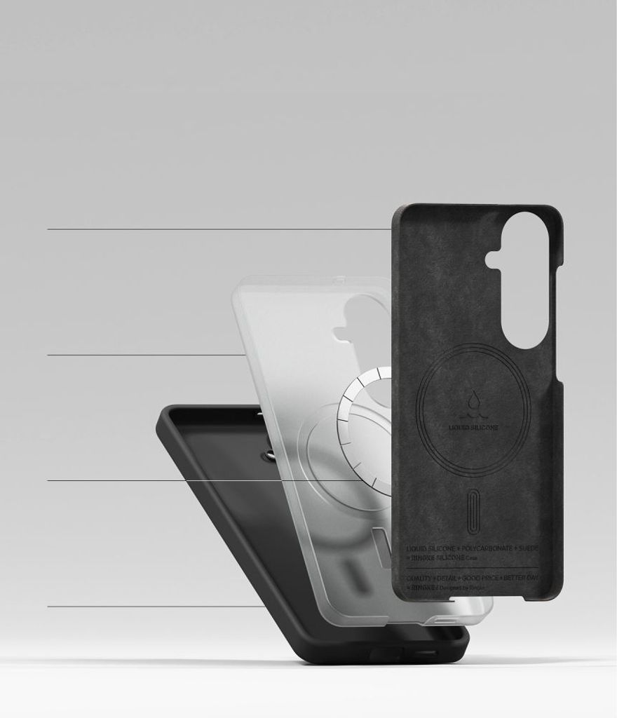 Ringke Silicone MagSafe Skal till Samsung Galaxy S26 Plus - Svart