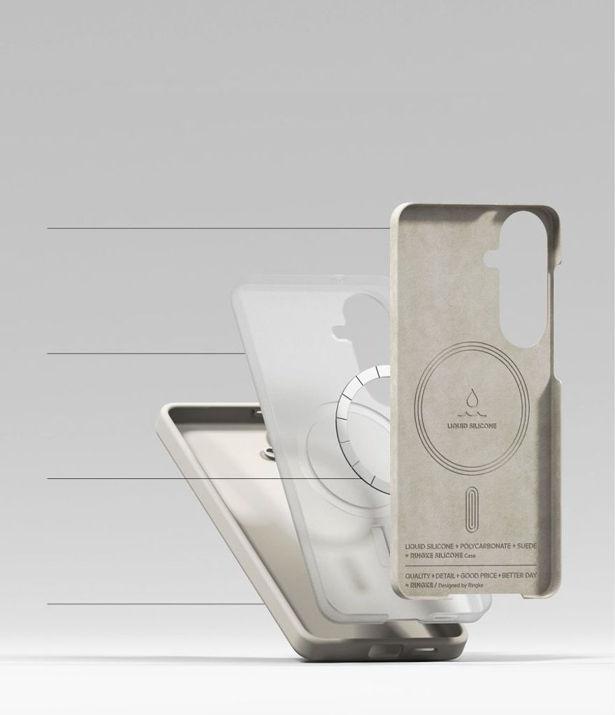 Ringke Silicone MagSafe Skal till Samsung Galaxy S26 Plus - Beige