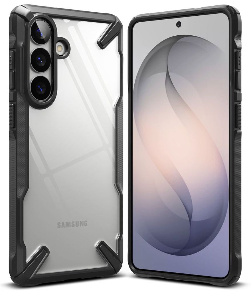 Ringke Fusion X Kuori Samsung Galaxy S26 - Läpinäkyvä musta