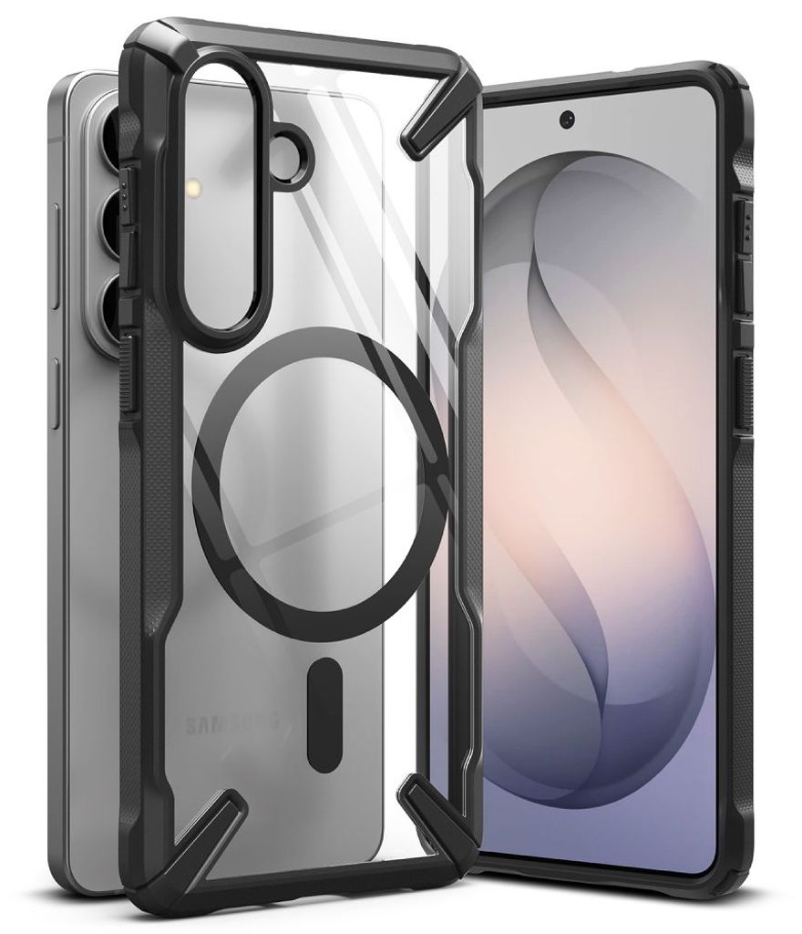 Ringke Fusion X MagSafe Skal till Samsung Galaxy S26 - Transparent Svart