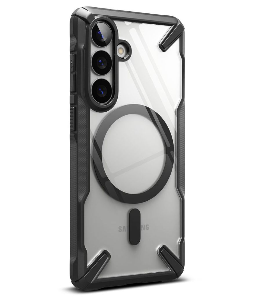 Ringke Fusion X MagSafe Skal till Samsung Galaxy S26 - Transparent Svart