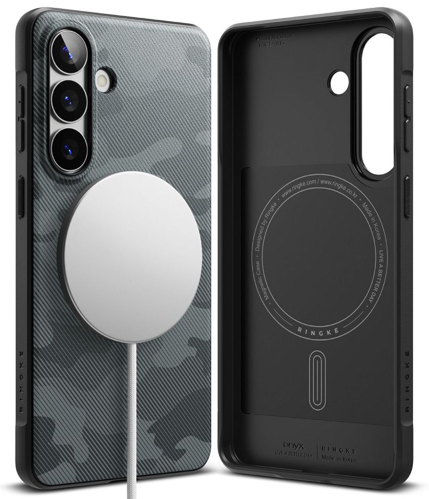 Ringke Onyx Magsafe Deksel til Samsung Galaxy S26 - Grå/Svart