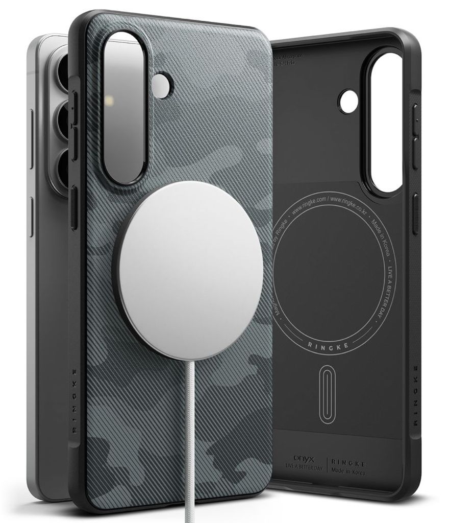 Ringke Onyx Magsafe Deksel til Samsung Galaxy S26 - Grå/Svart