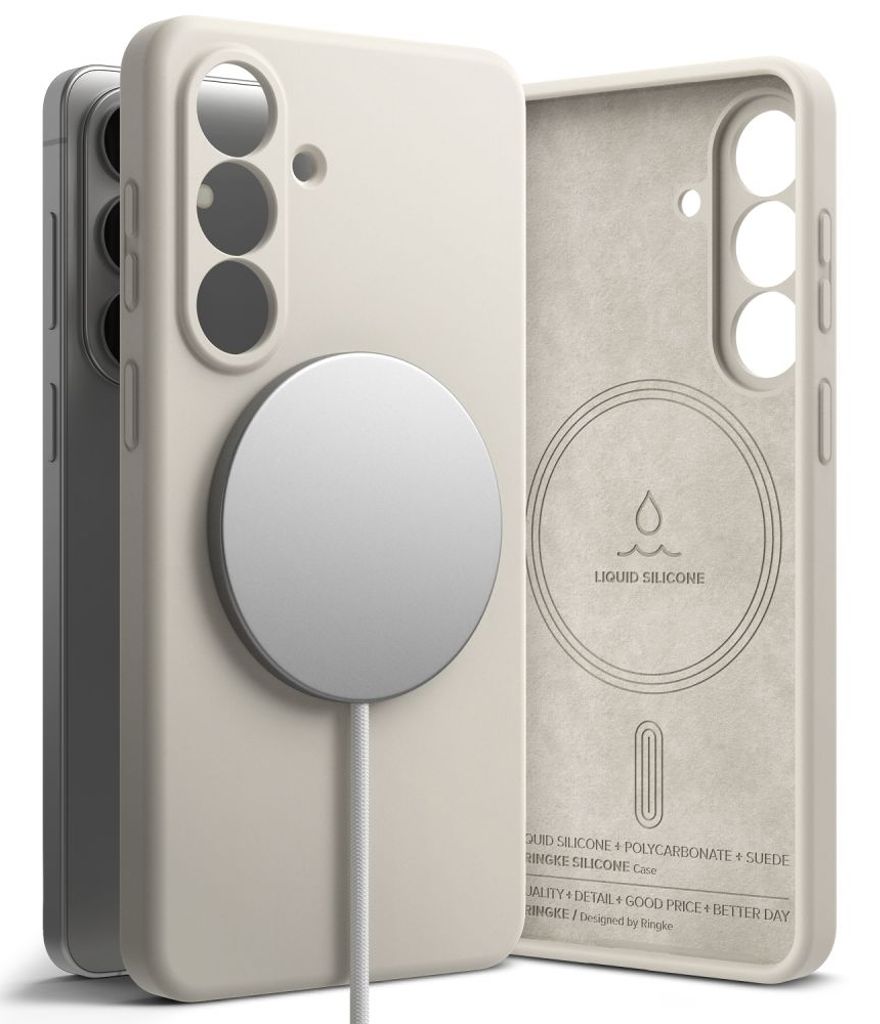 Ringke Silicone MagSafe Skal till Samsung Galaxy S26 - Beige