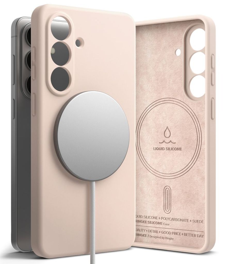 Ringke Silicone MagSafe Skal till Samsung Galaxy S26 - Rosa