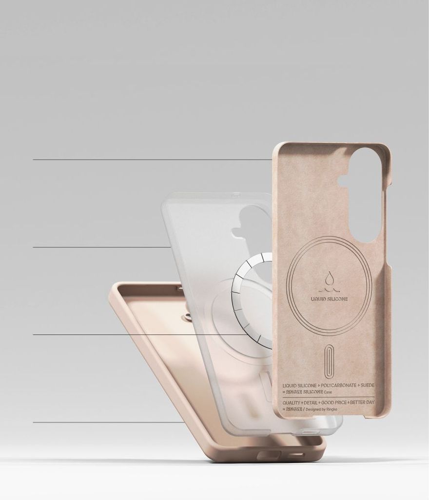 Ringke Silicone MagSafe Skal till Samsung Galaxy S26 - Rosa