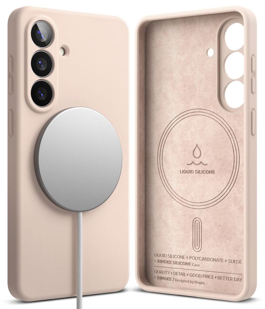 Ringke Silicone MagSafe Skal till Samsung Galaxy S26 - Rosa