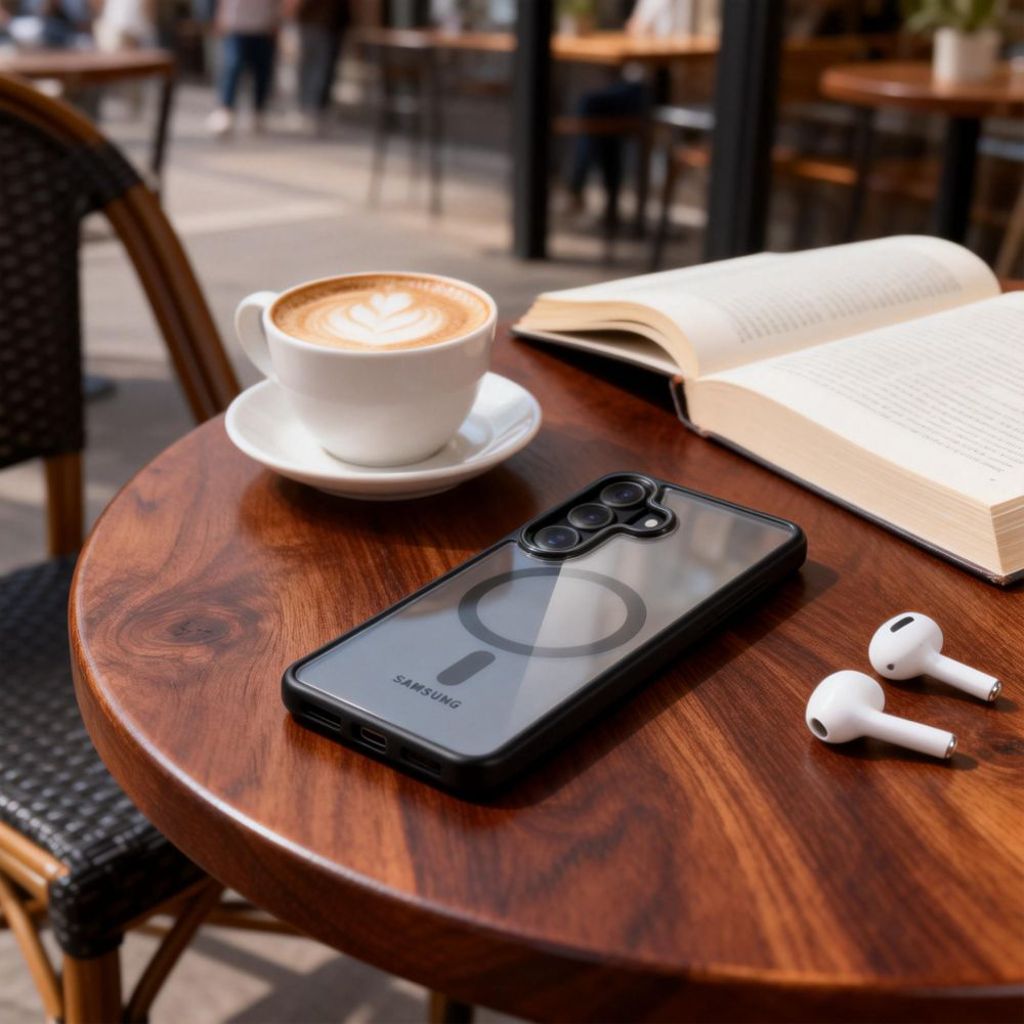 Tech-Protect Magmat MagSafe Skal till Samsung Galaxy S26 - Transparent/Svart