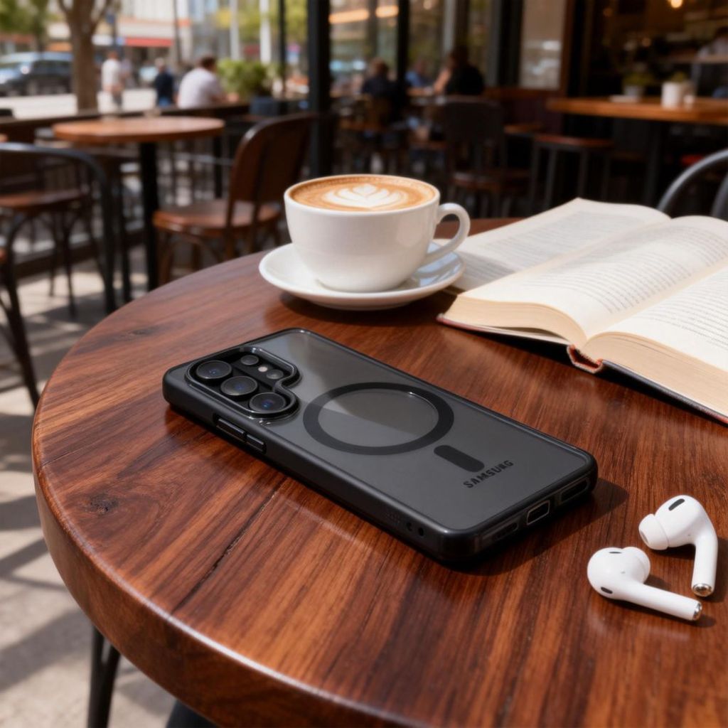 Tech-Protect Magmat MagSafe Skal Samsung Galaxy S26 Ultra - Transparent/Svart