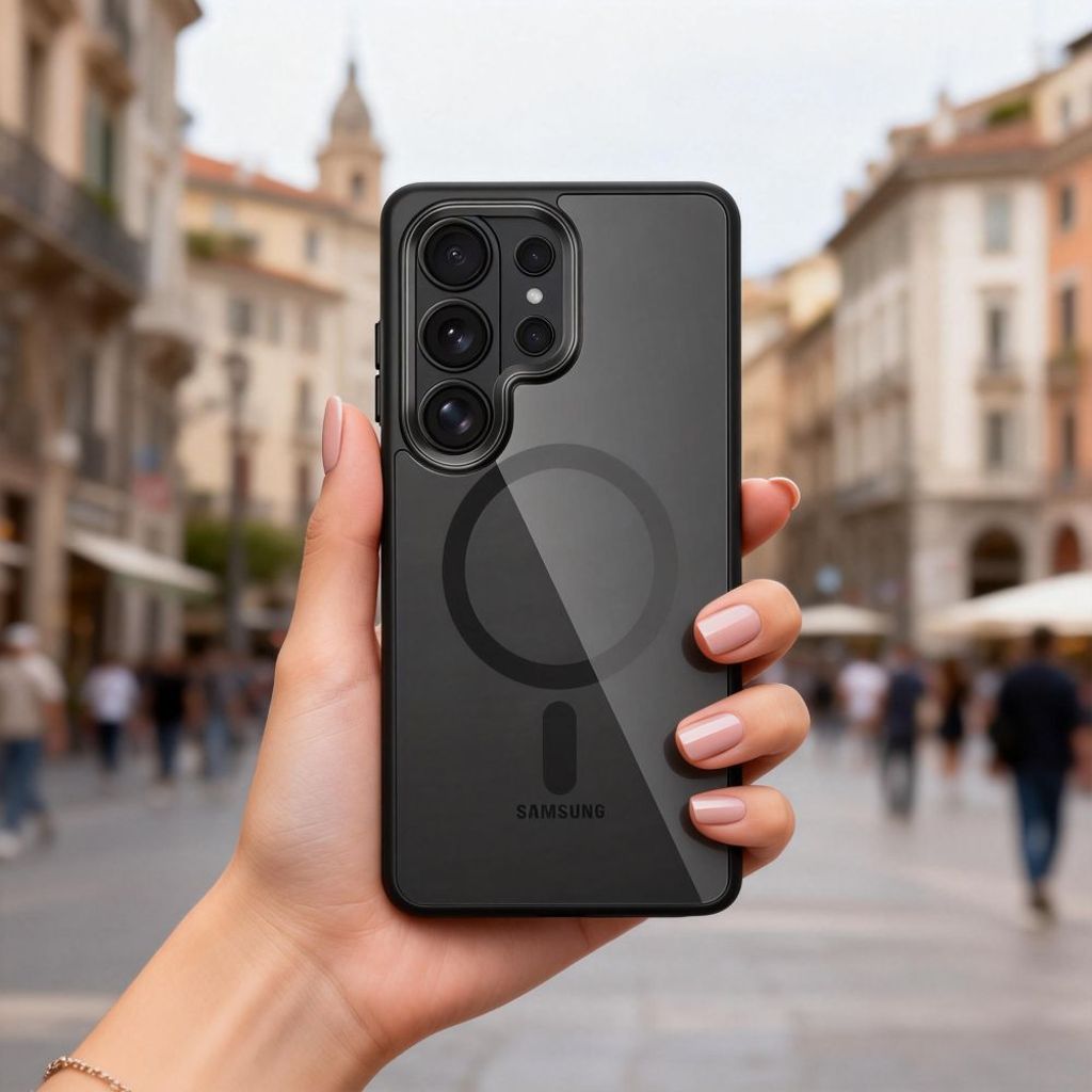 Tech-Protect Magmat MagSafe Skal Samsung Galaxy S26 Ultra - Transparent/Svart