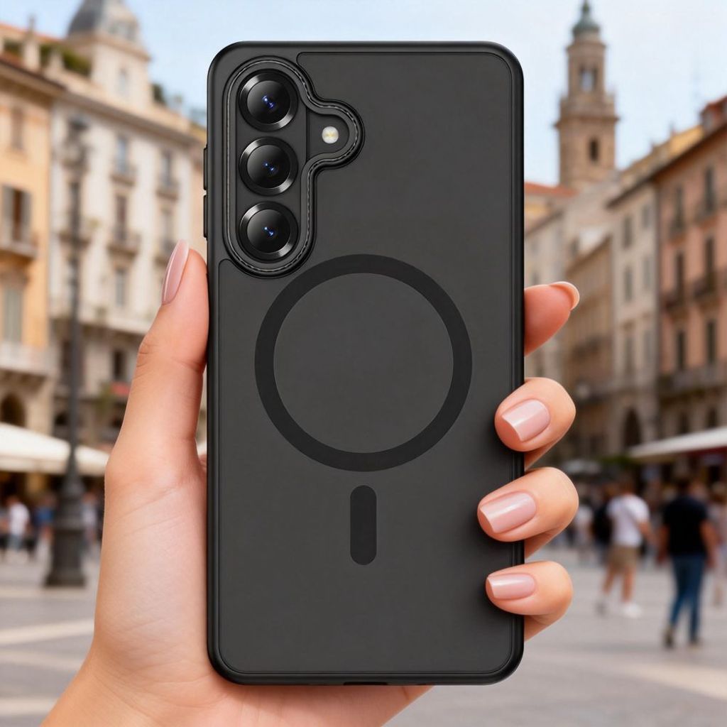 Tech-Protect MagCam MagSafe Skal till Samsung Galaxy S26 Plus - Matt Svart