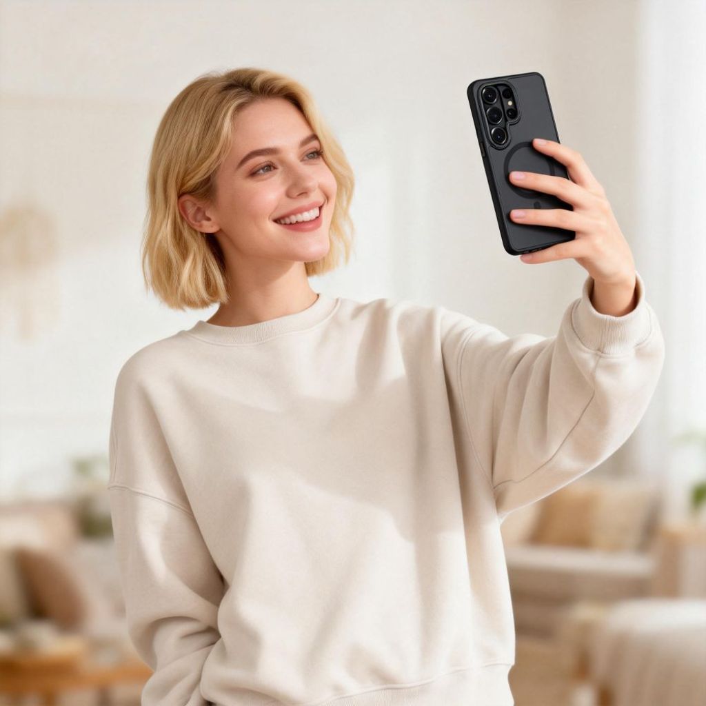 Tech-Protect MagCam MagSafe Skal till Samsung Galaxy S26 Ultra - Matt Svart