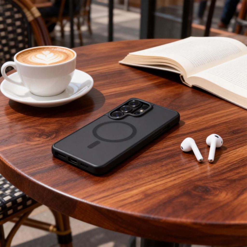 Tech-Protect MagCam MagSafe Skal till Samsung Galaxy S26 Ultra - Matt Svart