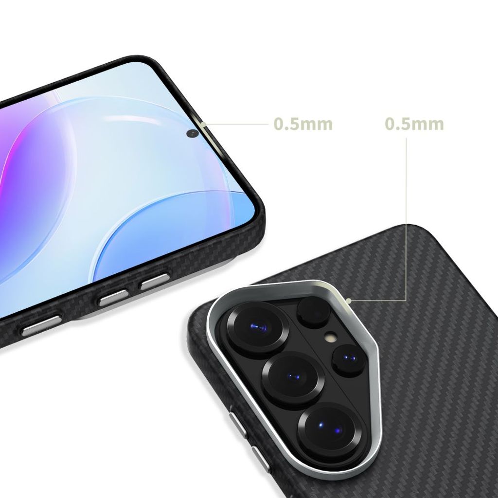 Tech-Protect Ion Carbon MagSafe Skal Samsung Galaxy S26 Ultra - Svart/Silver