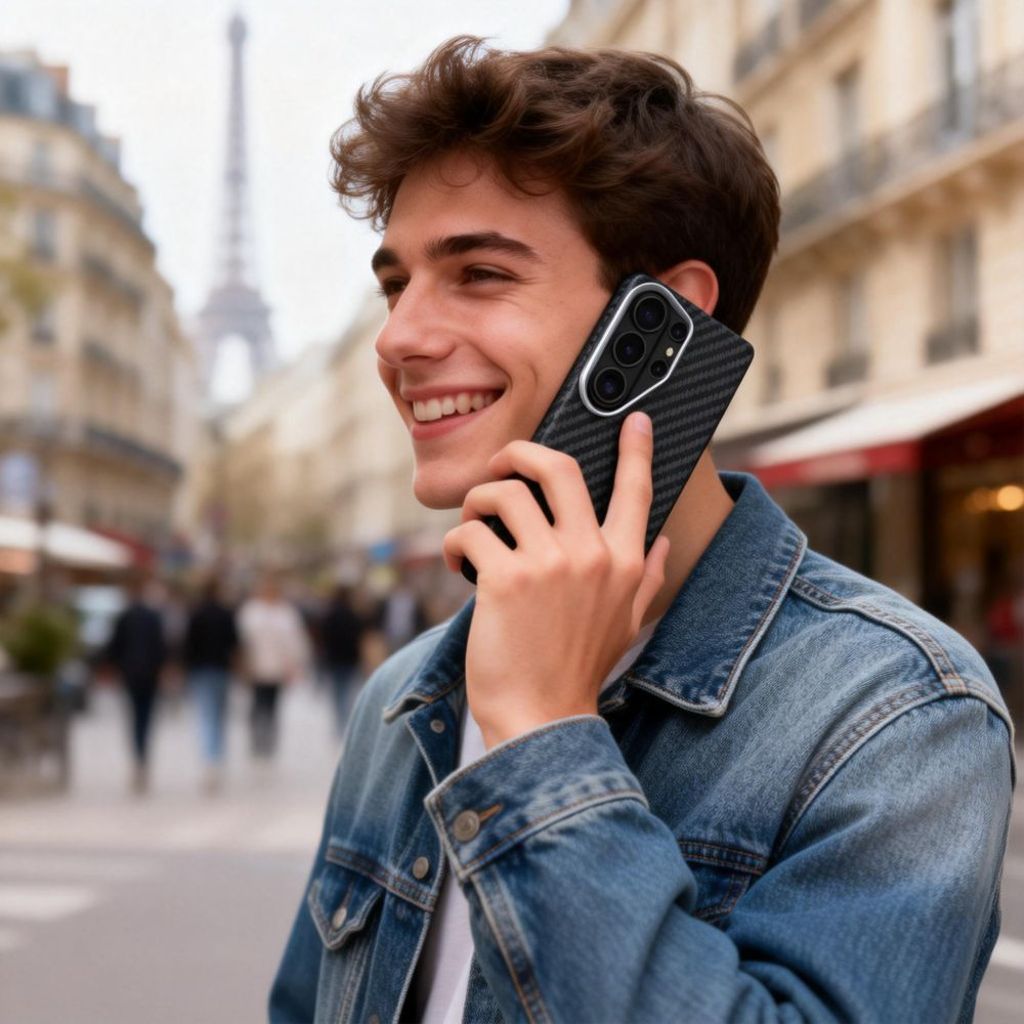 Tech-Protect Ion Carbon MagSafe Skal Samsung Galaxy S26 Ultra - Svart/Silver