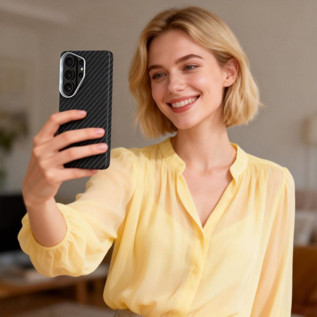 Tech-Protect Ion Carbon MagSafe Skal Samsung Galaxy S26 Ultra - Svart/Silver