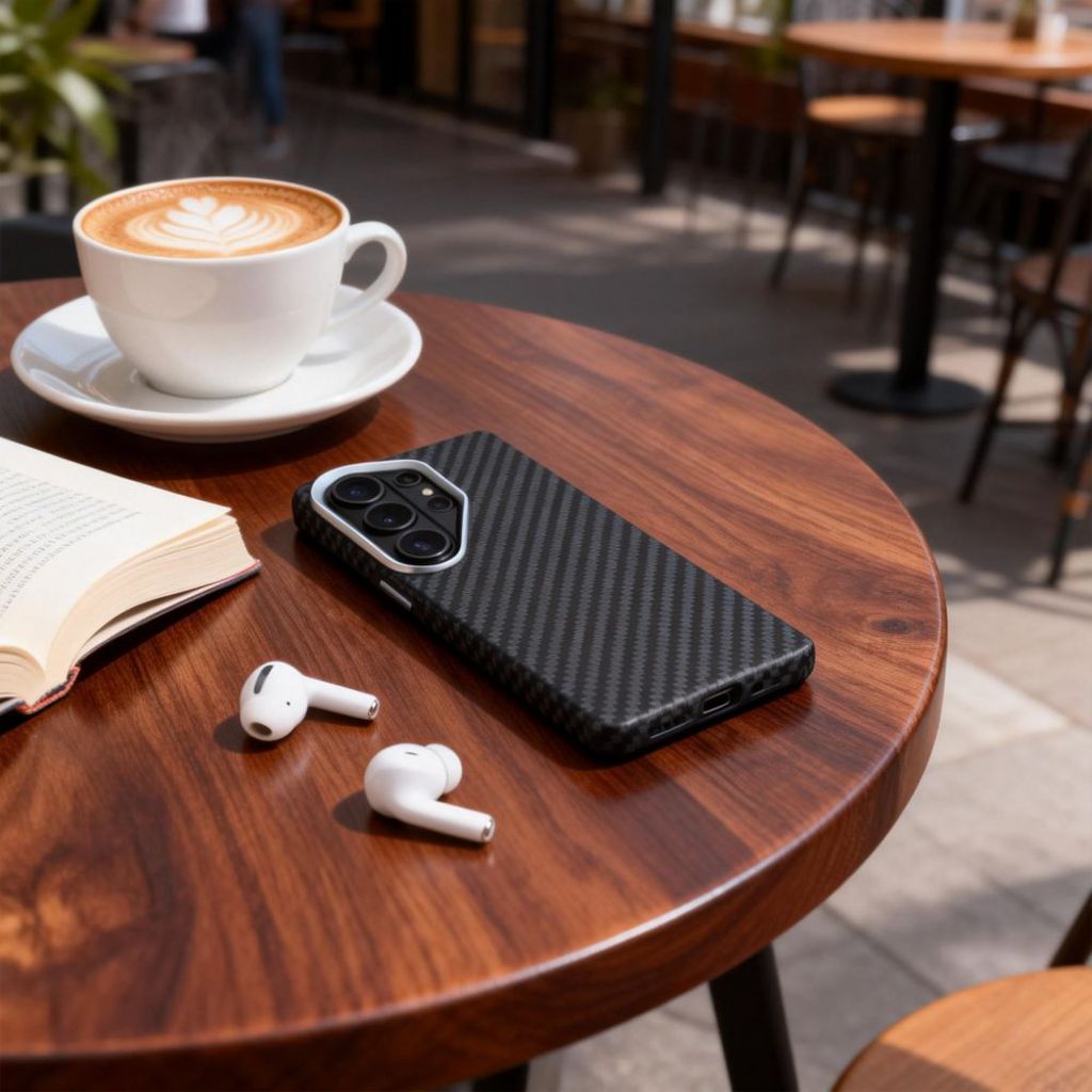 Tech-Protect Ion Carbon MagSafe Skal Samsung Galaxy S26 Ultra - Svart/Silver