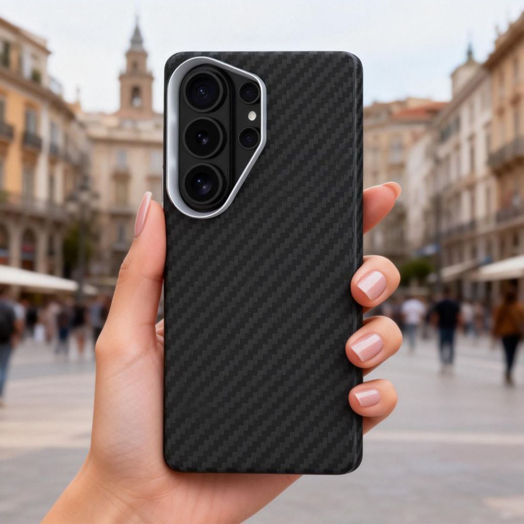 Tech-Protect Ion Carbon MagSafe Skal Samsung Galaxy S26 Ultra - Svart/Silver