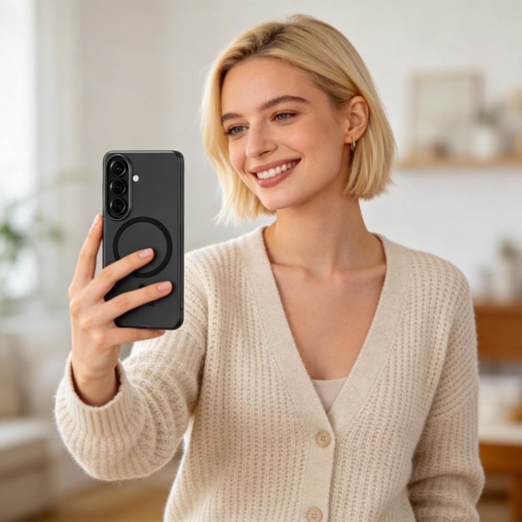 Tech-Protect MagSlim MagSafe Skal till Samsung Galaxy S26 - Matt Svart