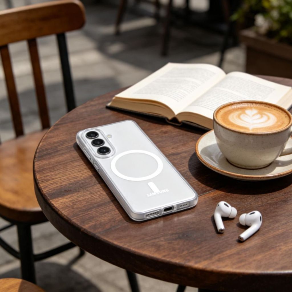 Tech-Protect MagSlim MagSafe Skal till Samsung Galaxy S26 - Transparent Matt