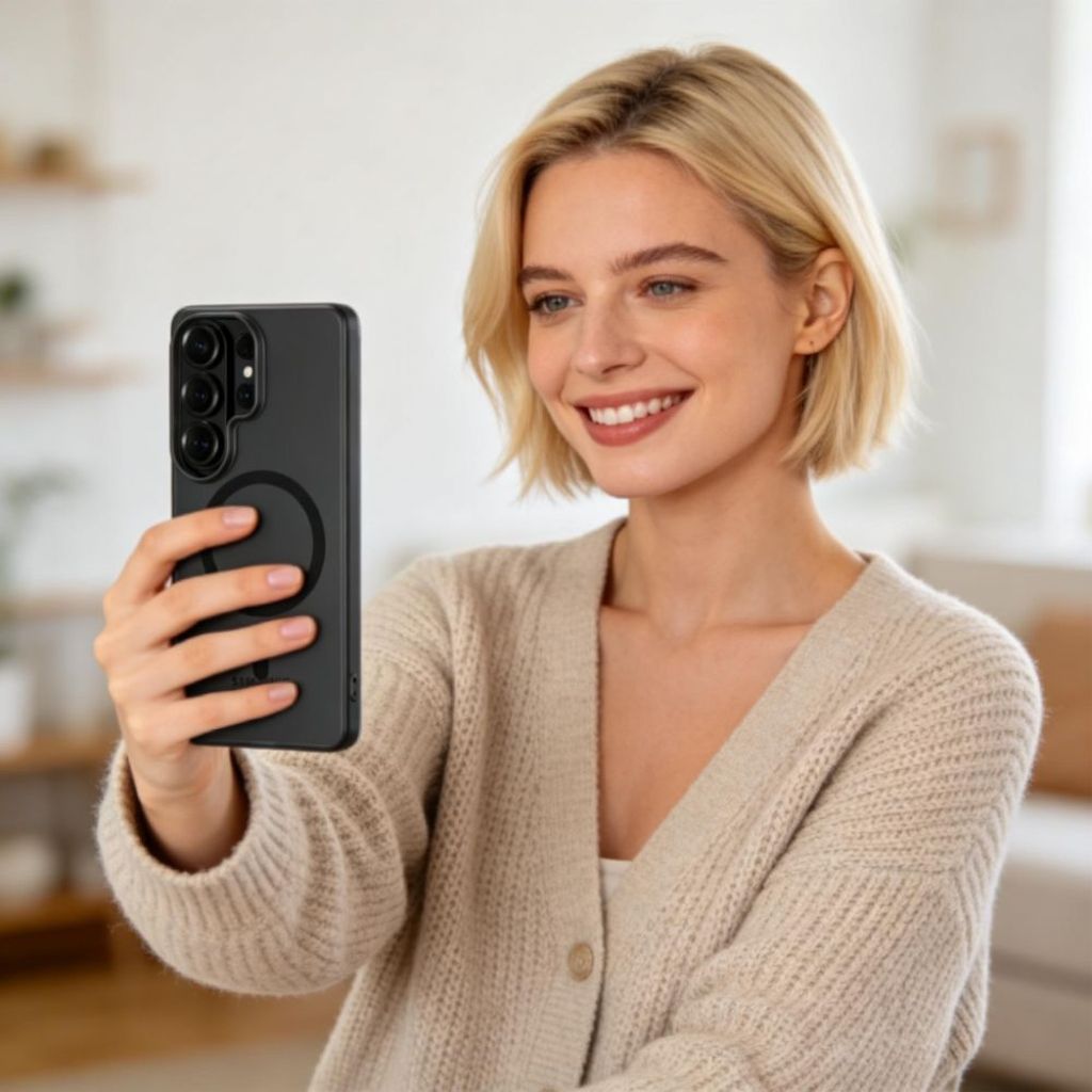 Tech-Protect MagSlim MagSafe Skal till Samsung Galaxy S26 Ultra - Matt Svart