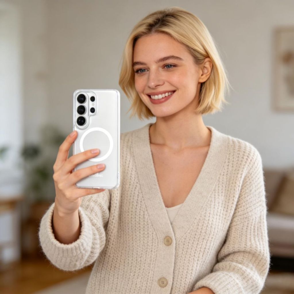 Tech-Protect MagSlim MagSafe Skal Samsung Galaxy S26 Ultra - Transparent Matt