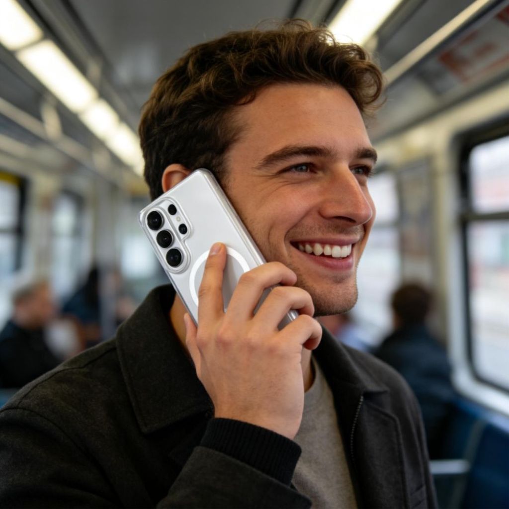 Tech-Protect MagSlim MagSafe Skal Samsung Galaxy S26 Ultra - Transparent Matt