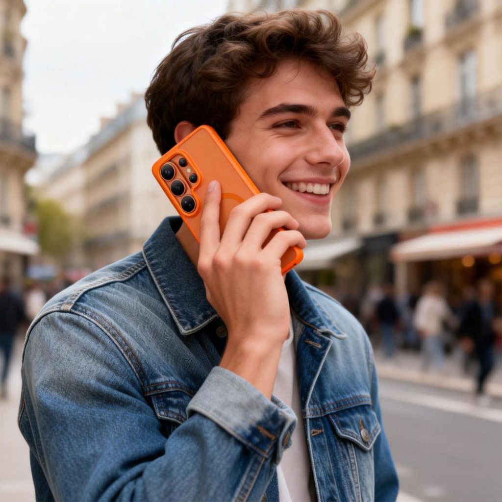 Tech-Protect Magmat MagSafe Skal till Samsung Galaxy S26 Ultra - Matt orange