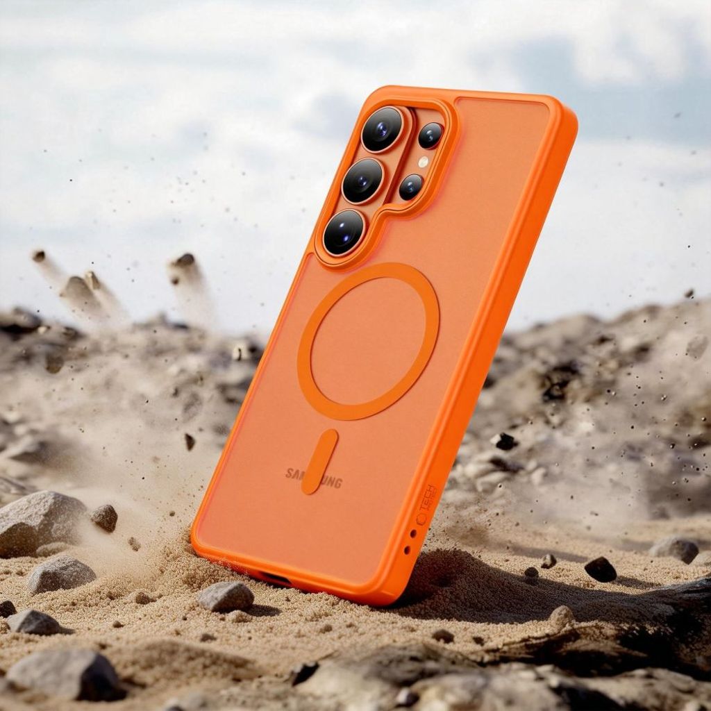 Tech-Protect Magmat MagSafe Skal till Samsung Galaxy S26 Ultra - Matt orange