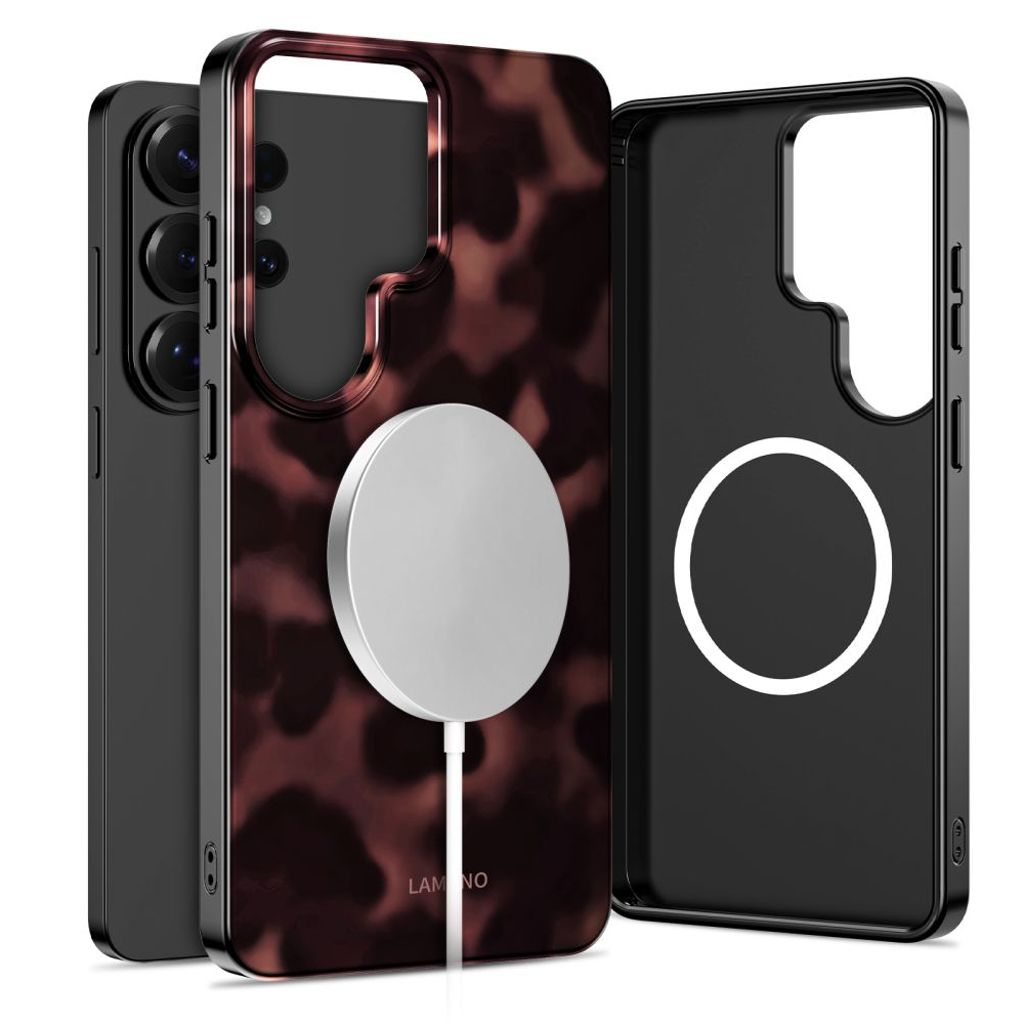 Tech-Protect Lamano MagSafe Skal till Samsung Galaxy S26 Ultra - Brun/Svart