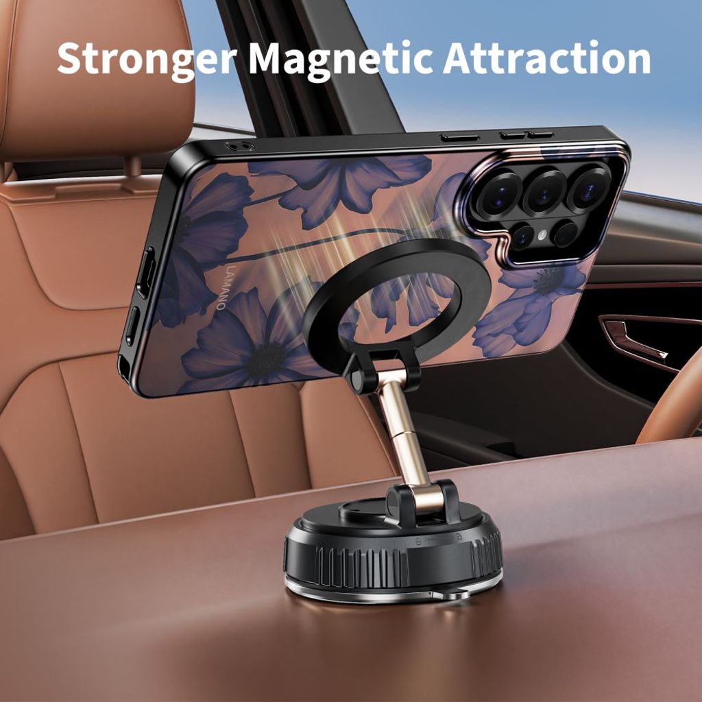 Tech-Protect Lamano MagSafe Skal till Samsung Galaxy S26 Ultra - Brun/Lila