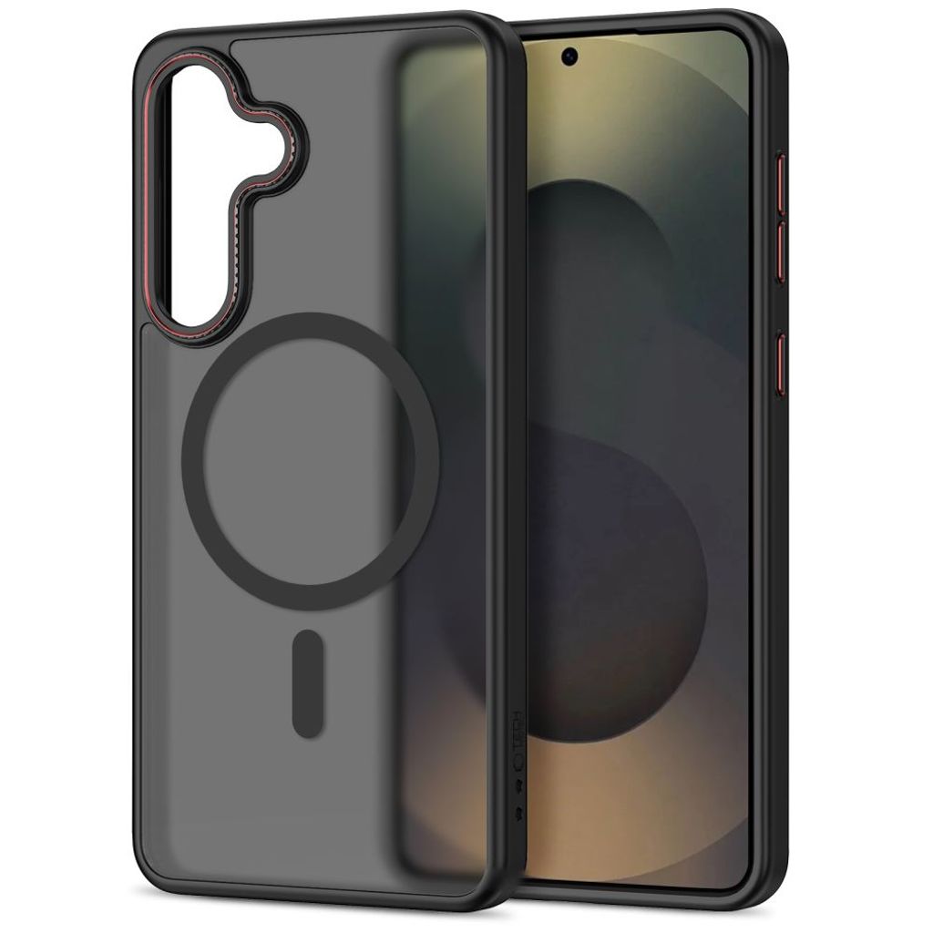 Tech-Protect MagCam MagSafe Skal till Samsung Galaxy S26 - Svart/Röd