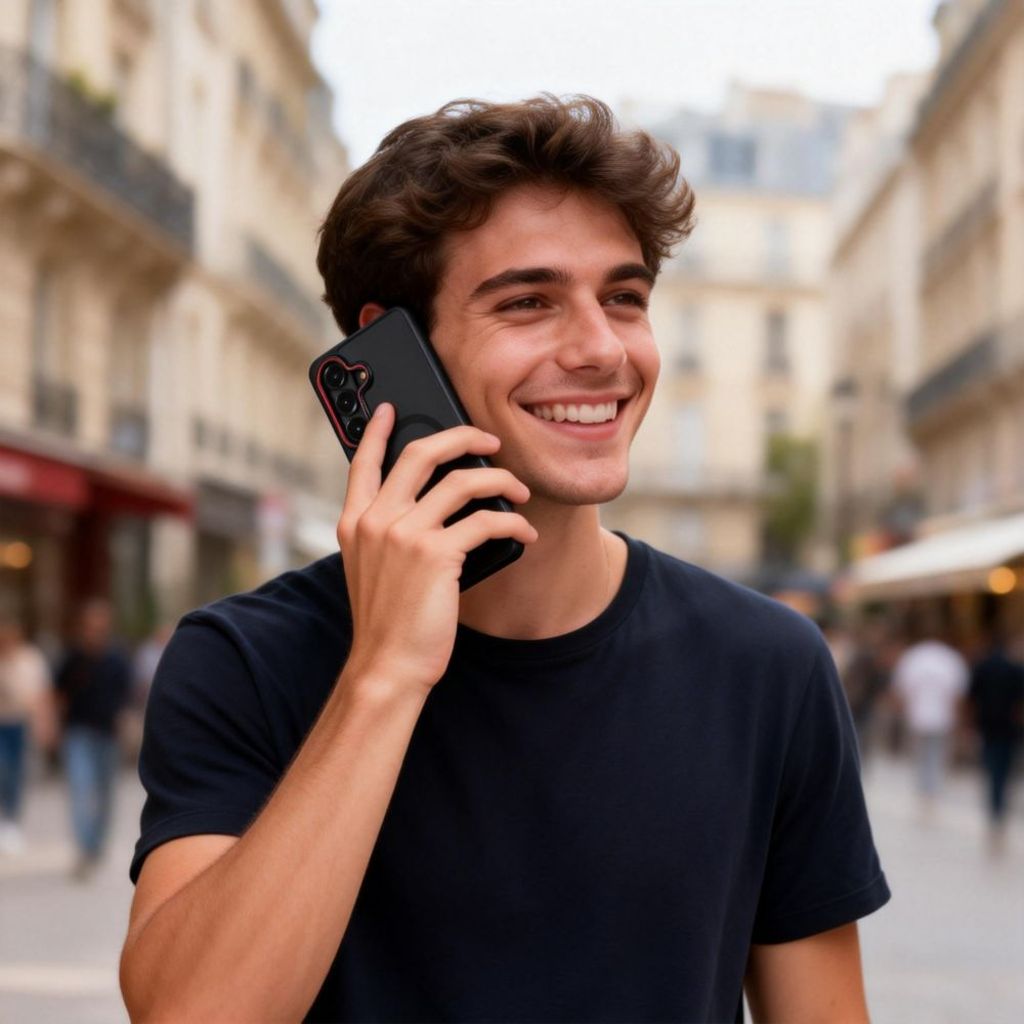 Tech-Protect MagCam MagSafe Skal till Samsung Galaxy S26 Plus - Svart/Röd