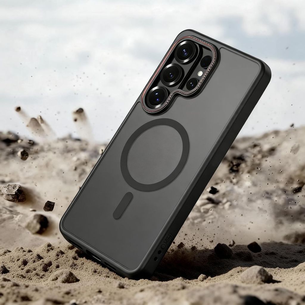 Tech-Protect MagCam MagSafe Skal till Samsung Galaxy S26 Ultra - Svart/Röd